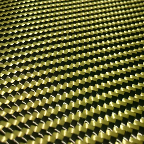 sralon black and yellow aramid hybrid weave