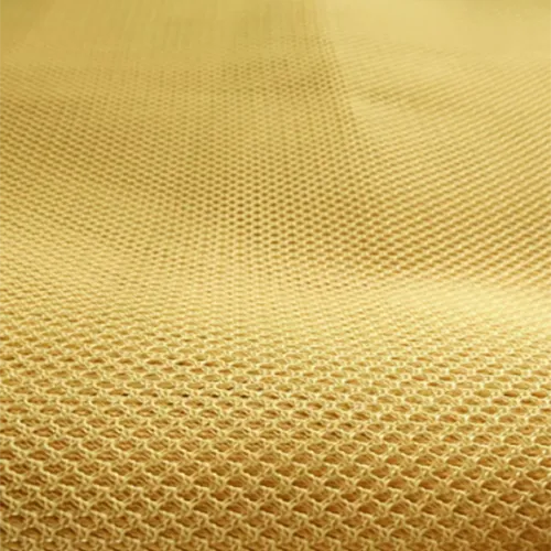 sralon yellow aramid fabric weave pattern