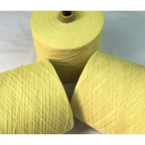 sralon yellow aramid spun yarn texture