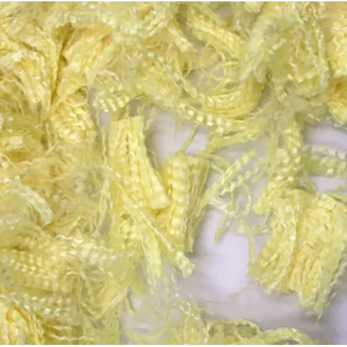 sralon yellow para aramid staple texture